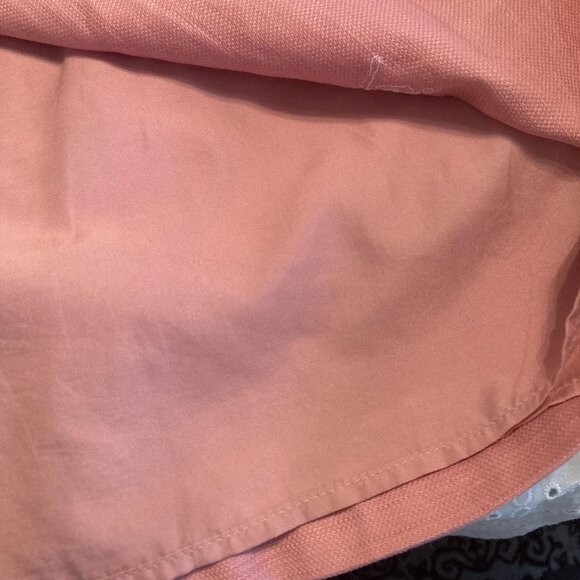 Loft Pink with White Embroidered Flower Print Lined Skirt - EUC - Picture 3 of 7